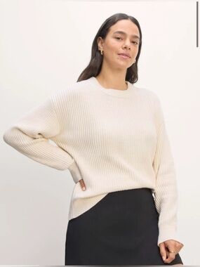 New Everlane THE COCOON CREW IN EVERYDAY COTTON in Canvas Size S